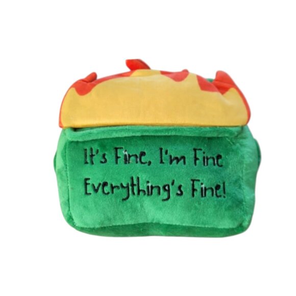 Cute dumpster fire Plush - Picture 2 of 3